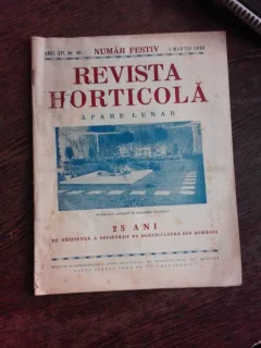 REVISTA HORTICOLA 1 MARTIE 1938, NUMAR FESTIV