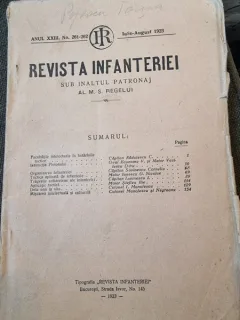 Revista Infanteriei Anul XXIII Nr. 261-262 Iulie August 1923