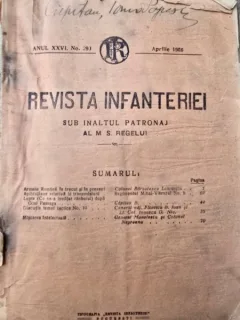 Revista Infanteriei Anul XXVI Nr, 293 Aprilie 1926