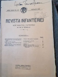Revista Infanteriri Anu; XXVI Nr. 291 Februarie 1926