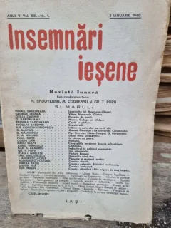 Revista Insemnari Iesene nr.1/1940