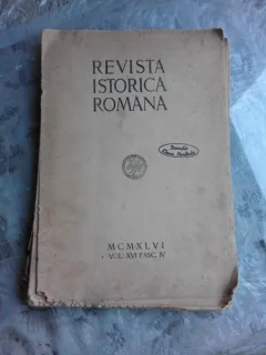 REVISTA ISTORICA ROMANA VOL.XVI, FASC. IV, AN MCMXLVI