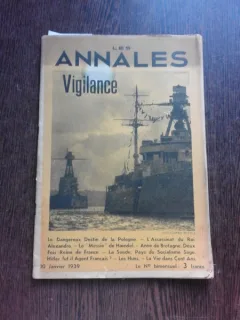 REVISTA LES ANNALES DIN IANUARIE 1939  (TEXT IN LIMBA FRANCEZA)