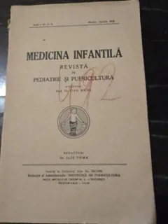 Revista Medicina infantila nr.3-4/1938