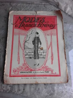 REVISTA MODES AND TRAVAUX FEMININS NR.117/1924  (TEXT IN LIMBA FRANCEZA)
