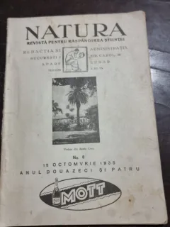 Revista Natura Nr. 8 / 15 Octombrie 1935 Anul 24