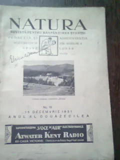 REVISTA NATURA NR.10/1931