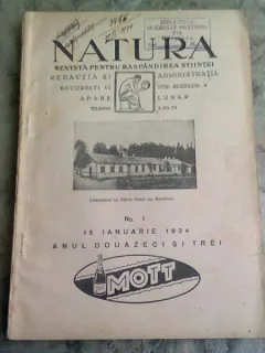 REVISTA NATURA NR.1/1934