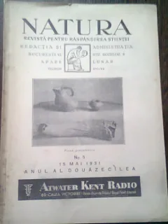 REVISTA NATURA NR.5/1931