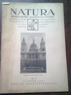 REVISTA NATURA NR.6/1930