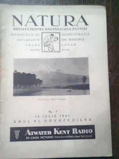 REVISTA NATURA NR.7/1931