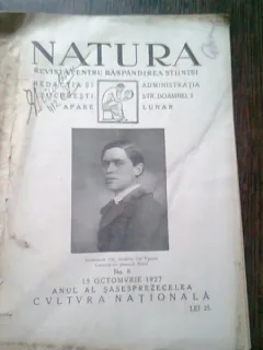 REVISTA NATURA NR.8/1927