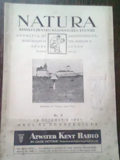 REVISTA NATURA NR.8/1931