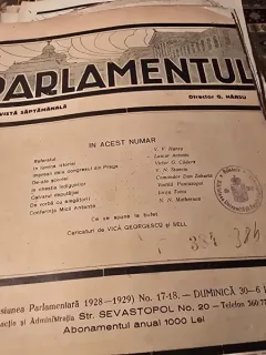 Revista Parlamentul nr.17-18/1929