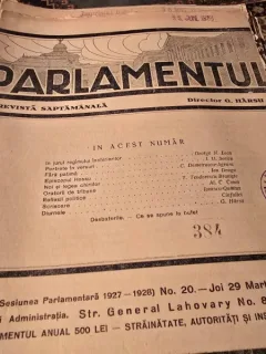 Revista Parlamentul nr.20/1928