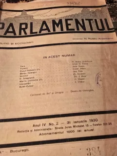 Revista Parlamentul nr.2/1930