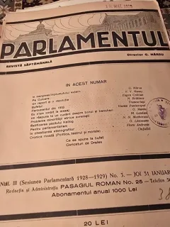 Revista Parlamentul nr.3/1929