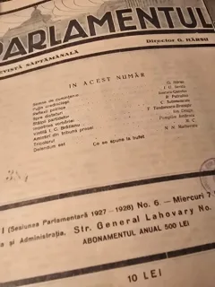 Revista Parlamentul nr.6/1927