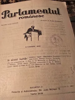 Revista Parlamentul romanesc din 18 noiembrie 1930
