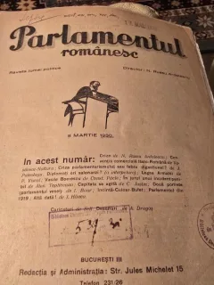Revista Parlamentul romanesc din 8 martie 1930