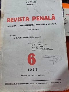 Revista Penala nr.6/1937