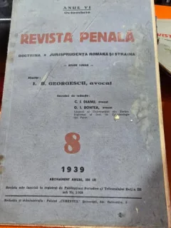 Revista Penala nr.8/1939