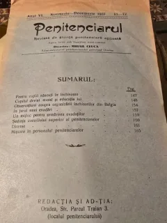 Revista Penitenciarul nr.11-12/1937