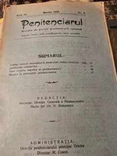 Revista Penitenciarul nr.3/1935