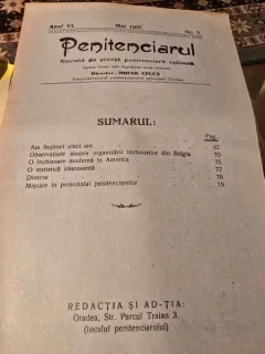 Revista Penitenciarul nr.5/1937