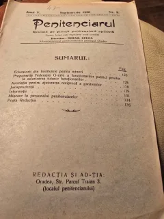 Revista Penitenciarul nr.9/1936