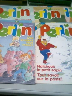 REVISTA PERLIN  (TEXT IN LIMBA FRANCEZA, REVISTA PENTRU COPII) LOT 13 NUMERE