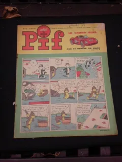 Revista Pif nr.1152/1967, text in limba franceza