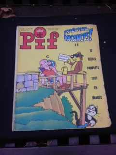 Revista Pif nr.1204/1968, text in limba franceza