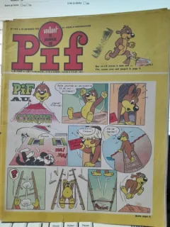 Revista Pif nr.1217/1968, text in limba franceza