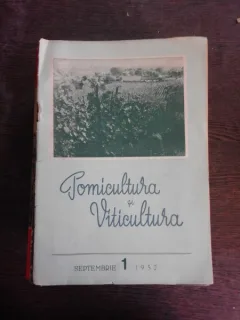 REVISTA POMICULTURA SI VITICULTURA NR. 1/1952