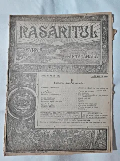 Revista Rasaritul, anul III, nr.25-28/1921