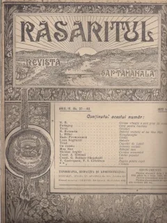Revista Rasaritul nr. 37-40 din iunie 1922