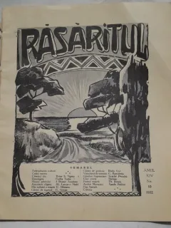 Revista Rasaritul nr.10/1932 (din cuprins, versuri de V.Militaru si Radu Gyr)