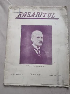 Revista Rasaritul nr.2/1930, numar festiv, pe coperta Gh. Titeica