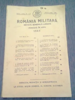 REVISTA REVISTA ROMANIA MILITARA NR.3-4/1934