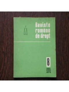Revista romana de drept , Nr 8
