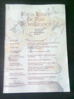 REVISTA ROMANA DE STUDII DE INTELLIGENCE NR.8/2012