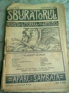 REVISTA SBURATORUL LITERAR NR.10/1920
