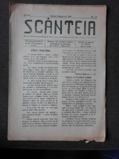 REVISTA SCANTEIA NR.10/1926  revista literara, stiintifica si de folclor a Societatii de lectura Ion Creanga si a elevilor liceului Petru Maior din Gherla