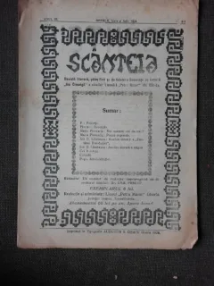 REVISTA SCANTEIA NR.6-7/1926  revista literara, stiintifica si de folclor a Societatii de lectura Ion Creanga si a elevilor liceului Petru Maior din Gherla