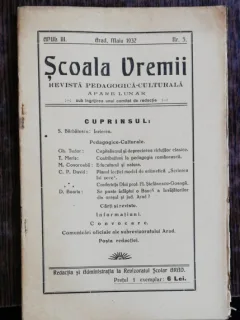 REVISTA SCOALA VREMII NR 5 -MAI 1932