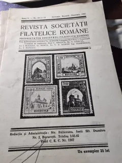 Revista Societatii Filatelice Romane, nr.10,11,12/1941