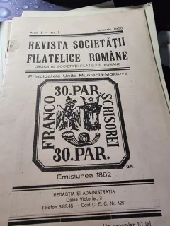 Revista Societatii Filatelice Romane, nr.1/1938