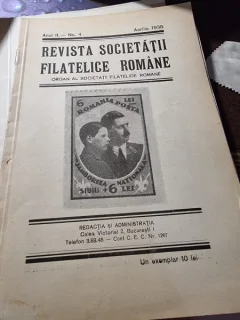 Revista Societatii Filatelice Romane, nr.4/1938
