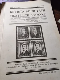 Revista Societatii Filatelice Romane, nr.6/1939